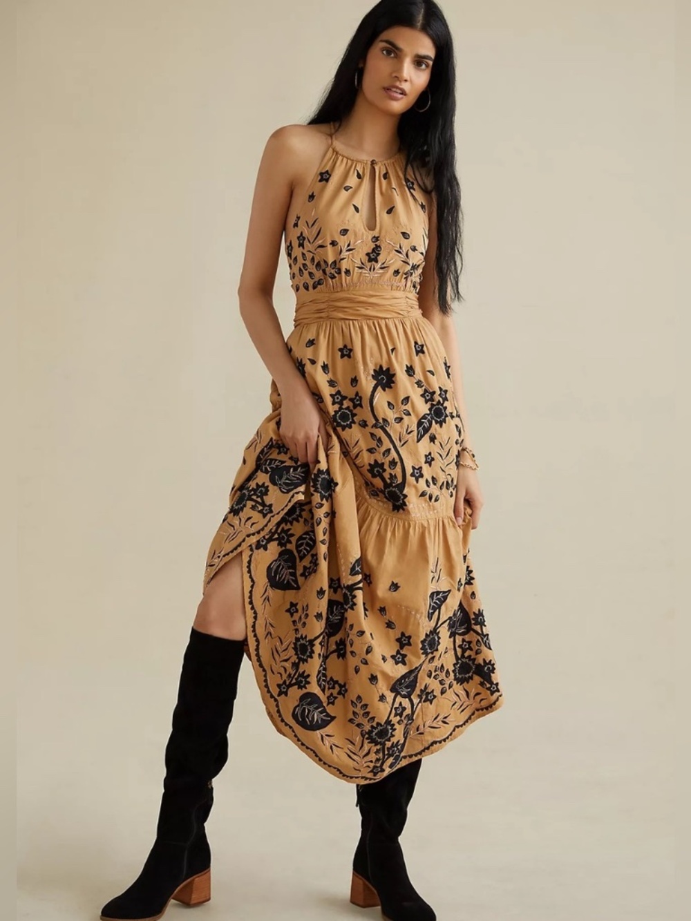 Anthropologie Maeve Veruschka Maxi Dress
